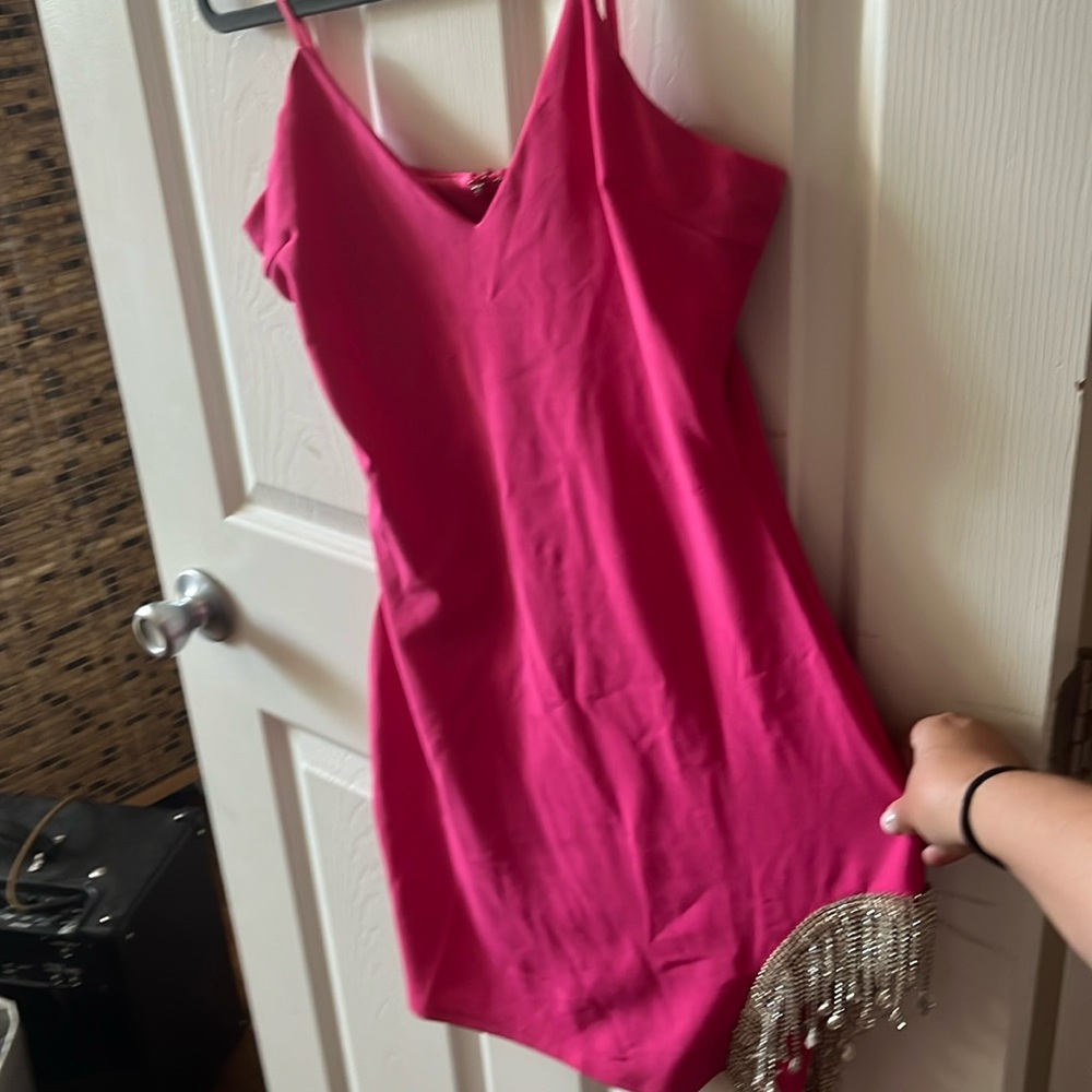 Pink Windsor Party Dress with Sparkles